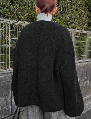 Jachetă Shein FRIFUL, negru