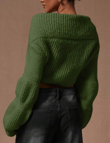 Cardigan Shein MUSERA, verde