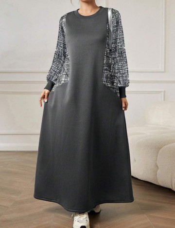 Rochie maxi Shein, gri