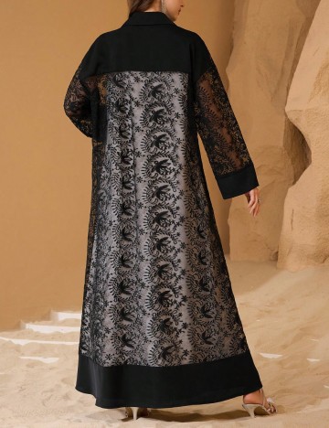 Cardigan lung Shein, negru