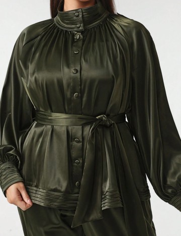 Cămașă SHEIN X, kaki