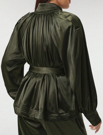 Cămașă SHEIN X, kaki