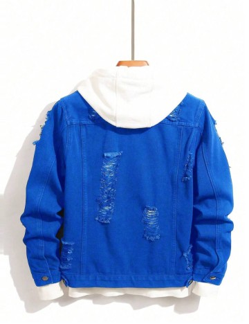 Geacă de blugi Shein MANFINITY, albastru