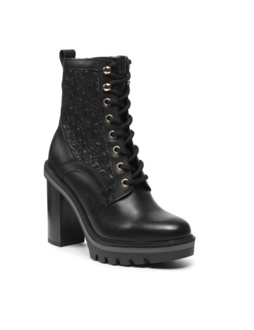 Botine din piele Tommy Hilfiger, negru