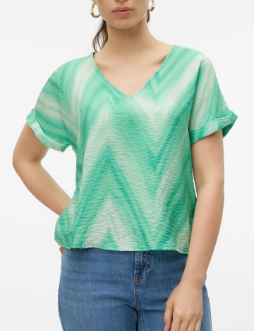 Cămașă cu m&acirc;necă scurtă Vero Moda, mix culori