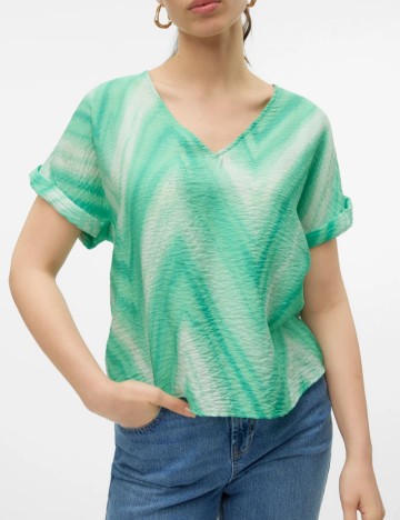 Cămașă cu m&acirc;necă scurtă Vero Moda, mix culori