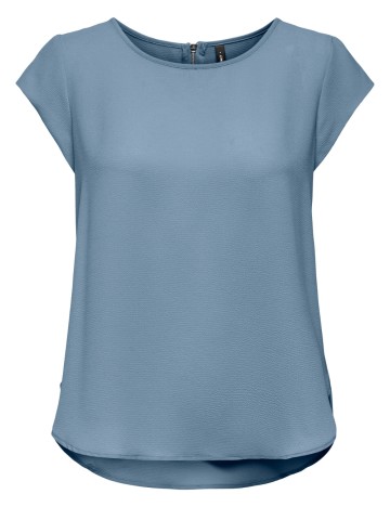 Cămașă cu m&acirc;necă scurtă Only, albastru