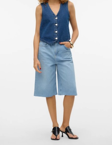 Pantaloni 3/4 Vero Moda Aware, albastru