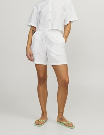 Pantaloni scurți JJXX, alb