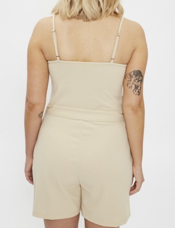 Salopetă scurtă Jdy, bej