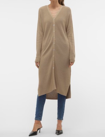 Cardigan lung Vero Moda, bej