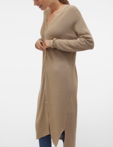 Cardigan lung Vero Moda, bej