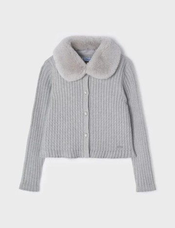 Bluză cu nasturi Mayoral, gri