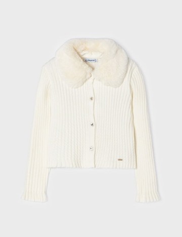 Bluză cu nasturi Mayoral, crem