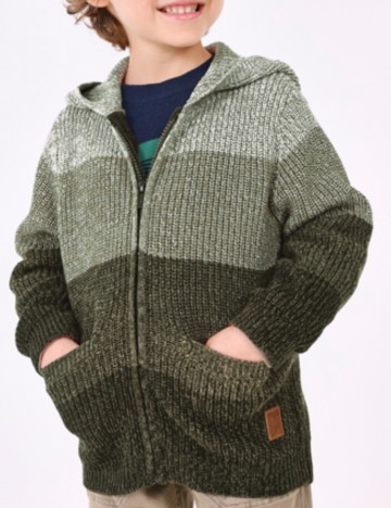 Pulover cu fermoar Mayoral, mix culori