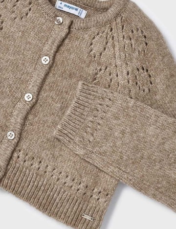 Pulover cu nasturi Mayoral, maro