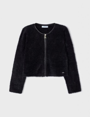 Pulover cu fermoar Mayoral, negru