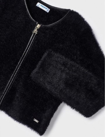 Pulover cu fermoar Mayoral, negru