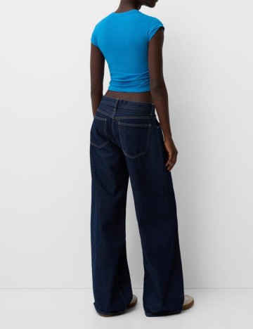 Top Bershka, albastru