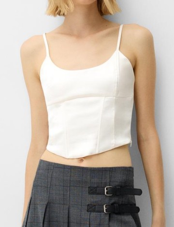 Top Bershka, crem