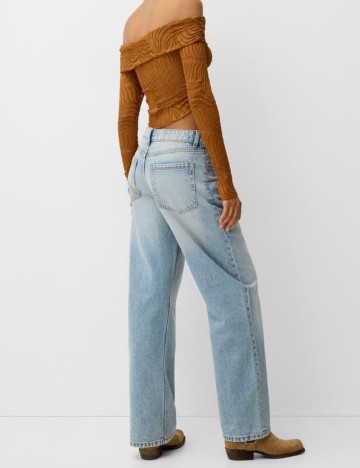 Top Bershka, cărămiziu