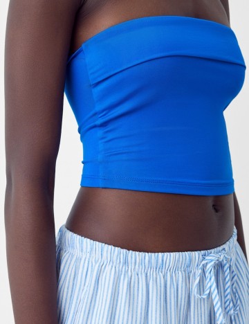 Top Bershka, albastru