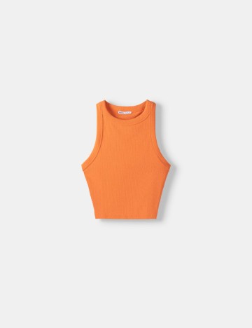 Top Bershka, portocaliu