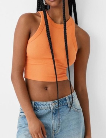 Top Bershka, portocaliu