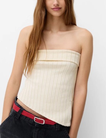 Top Bershka, crem
