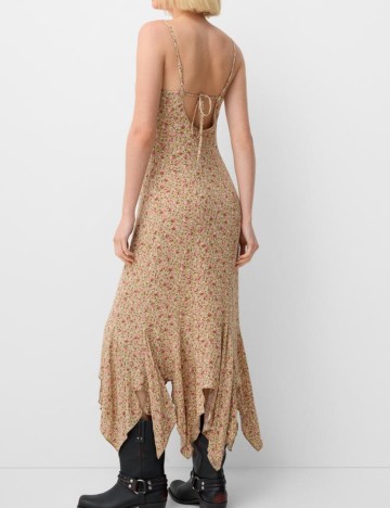 Rochie midi Bershka, mix culori