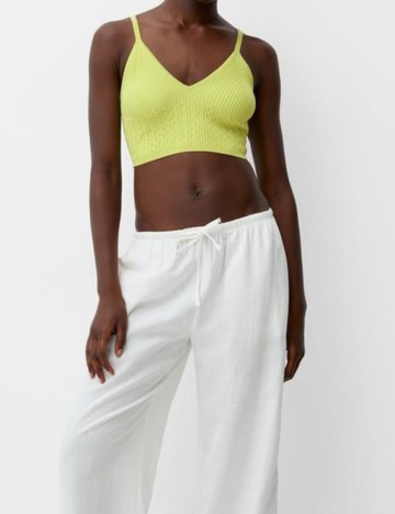Top Bershka, verde