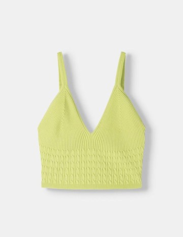 Top Bershka, verde
