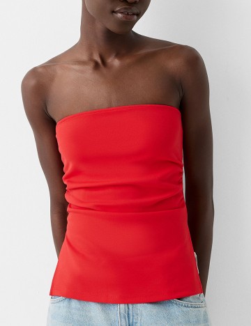 Top Bershka, roșu