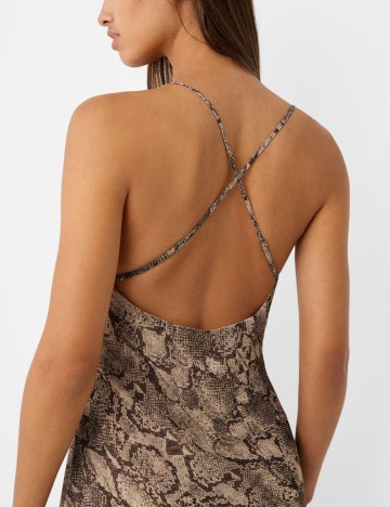 Rochie maxi Bershka, mix culori