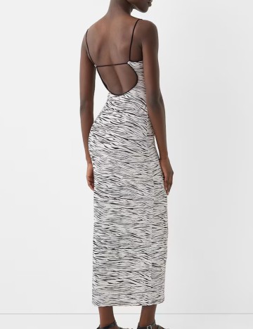 Rochie midi Bershka, mix culori