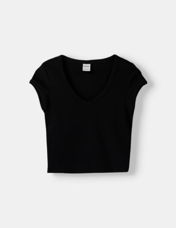 Top Bershka, negru