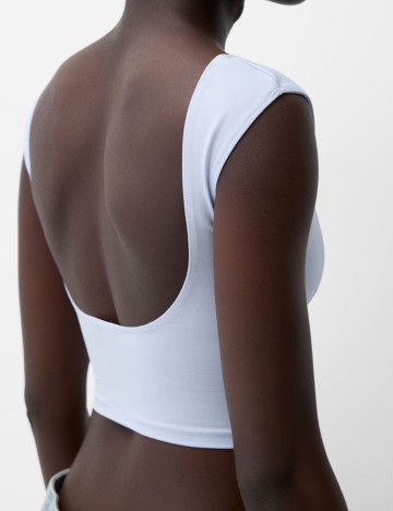 Top Bershka, albastru