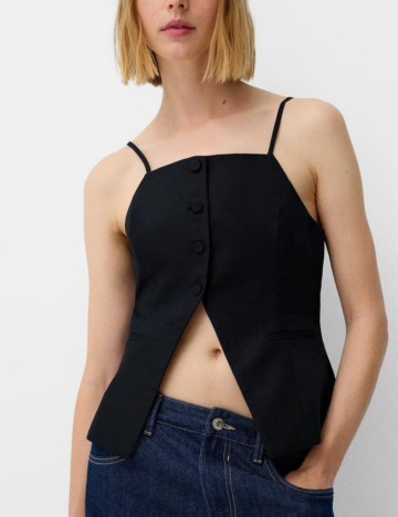 Top Bershka, negru
