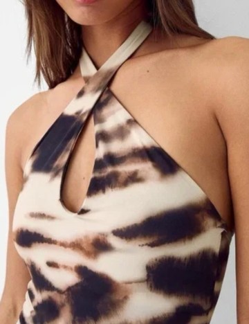 Rochie midi Bershka, mix culori