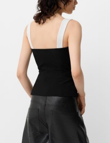 Top Bershka, negru
