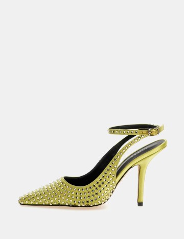 Pantofi cu toc Guess, verde