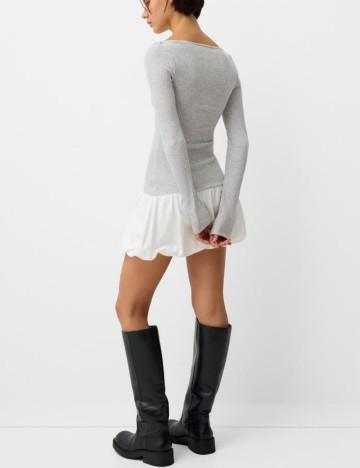 Rochie mini Bershka, gri