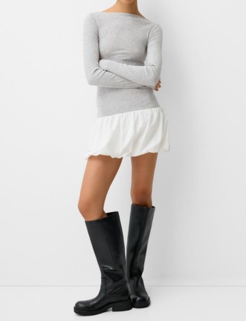 Rochie mini Bershka, gri