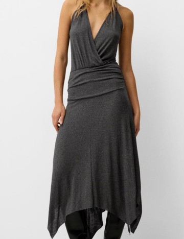 Rochie midi Bershka, gri