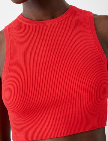 Top Bershka, roșu