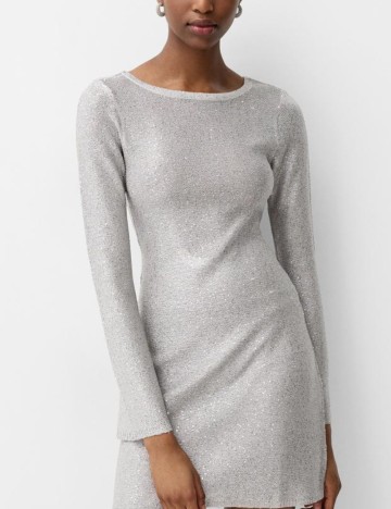 Rochie mini Bershka, gri