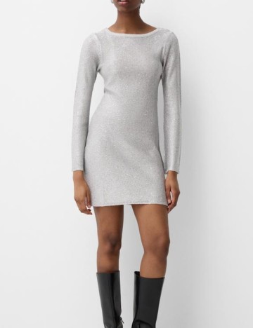 Rochie mini Bershka, gri