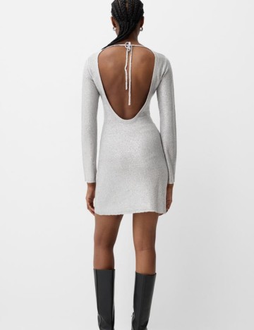 Rochie mini Bershka, gri