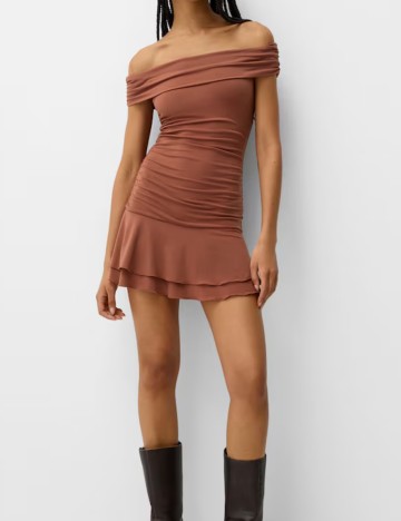 Rochie mini Bershka, cărămiziu