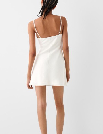 Rochie mini Bershka, alb